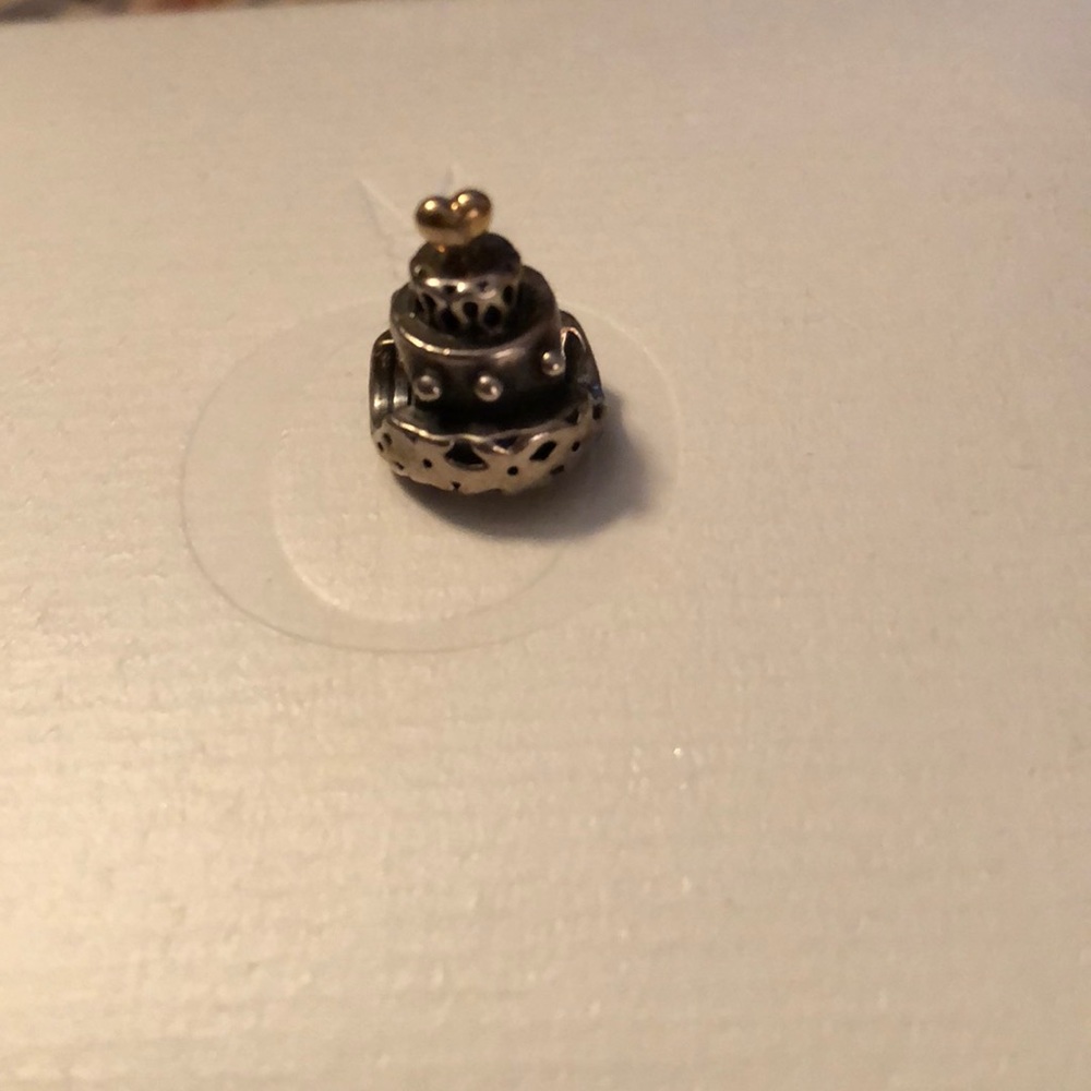 Pandora wedding cake charm